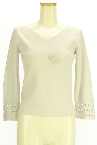 クリックで大画像表示 PROPORTION BODY DRESSING(プロポーションボディドレッシング)の古着「スカラップ袖ニット(ニット)」大画像4へ