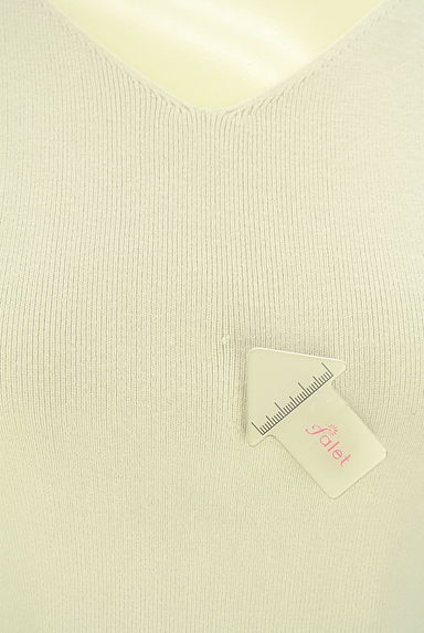 クリックで大画像表示 PROPORTION BODY DRESSING(プロポーションボディドレッシング)の古着「スカラップ袖ニット(ニット)」大画像5へ