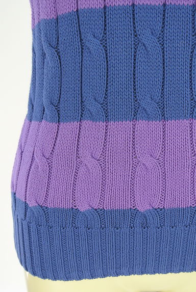 クリックで大画像表示 POLO RALPH LAUREN(ポロラルフローレン)の古着「ケーブル編みボーダーニット(ニット)」大画像5へ