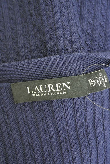 クリックで大画像表示 POLO RALPH LAUREN(ポロラルフローレン)の古着「LAUREN RALPH LAUREN ケーブルニットカーデ(カーディガン・ボレロ)」大画像6へ