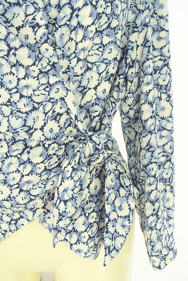 クリックで大画像表示 LUI CHANTANT(ルイシャンタン)の古着「花柄カシュクールブラウス(ブラウス)」大画像5へ
