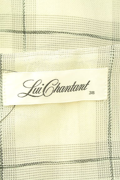 クリックで大画像表示 LUI CHANTANT(ルイシャンタン)の古着「チェック柄ノーカラージャケット(ジャケット)」大画像6へ