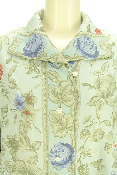 クリックで大画像表示 LUI CHANTANT(ルイシャンタン)の古着「花柄シフォンブラウス(ブラウス)」大画像4へ