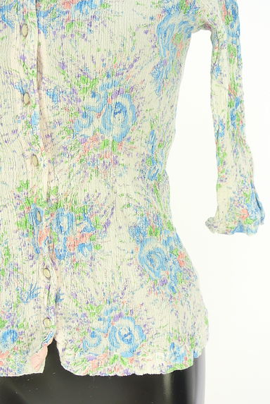クリックで大画像表示 TSUMORI CHISATO(ツモリチサト)の古着「シワ加工花柄7分袖シャツ(カジュアルシャツ)」大画像5へ