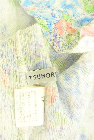 クリックで大画像表示 TSUMORI CHISATO(ツモリチサト)の古着「シワ加工花柄7分袖シャツ(カジュアルシャツ)」大画像6へ