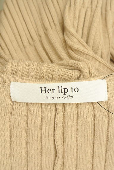 Her lip to（ハーリップトゥ）の古着「ベルト付きロングリブニットカーディガン（カーディガン・ボレロ）」大画像６へ