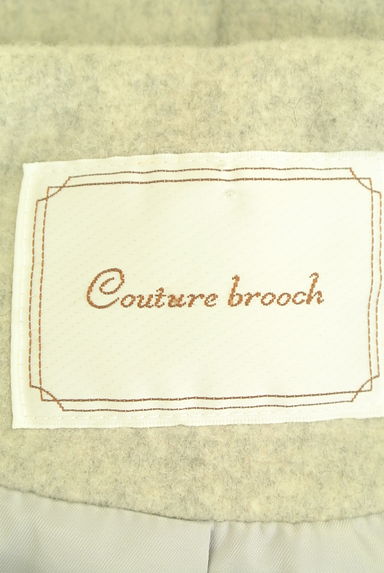 クリックで大画像表示 Couture Brooch(クチュールブローチ)の古着「ビジュー飾りボタン付きノーカラーコート(コート)」大画像6へ