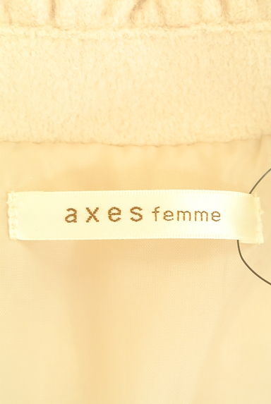 クリックで大画像表示 axes femme(アクシーズファム)の古着「フロントファー&レースロングコート(コート)」大画像6へ
