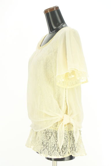 クリックで大画像表示 axes femme(アクシーズファム)の古着「レース×シフォンブラウス(ブラウス)」大画像3へ