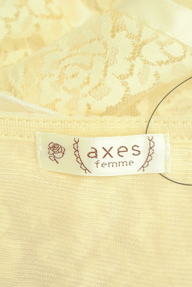 クリックで大画像表示 axes femme(アクシーズファム)の古着「レース×シフォンブラウス(ブラウス)」大画像6へ