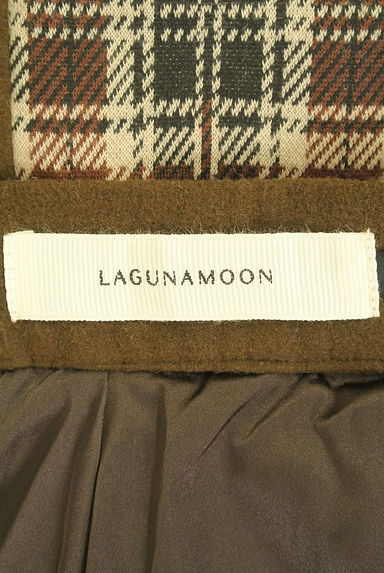 クリックで大画像表示 LagunaMoon(ラグナムーン)の古着「チェック切替ラップ風ロングスカート(ロングスカート・マキシスカート)」大画像6へ