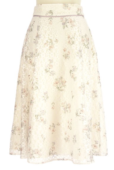 クリックで大画像表示 LAISSE PASSE(レッセパッセ)の古着「花柄レースミモレスカート(スカート)」大画像1へ