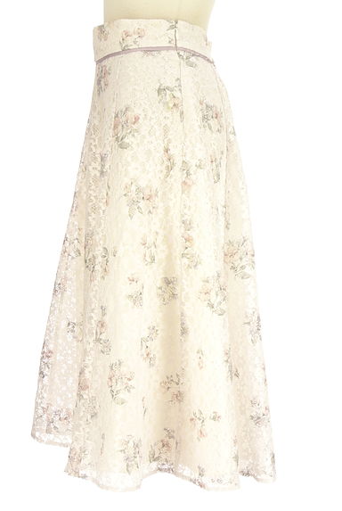 クリックで大画像表示 LAISSE PASSE(レッセパッセ)の古着「花柄レースミモレスカート(スカート)」大画像3へ