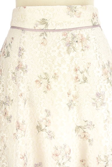 クリックで大画像表示 LAISSE PASSE(レッセパッセ)の古着「花柄レースミモレスカート(スカート)」大画像4へ
