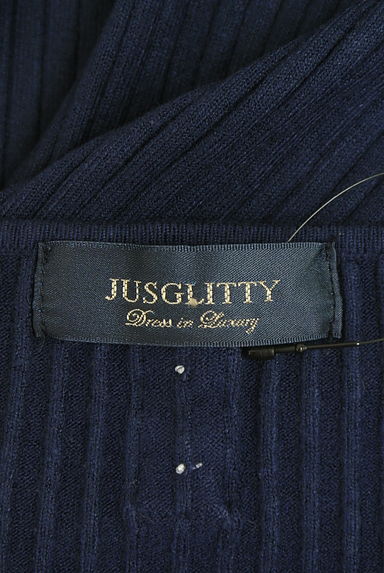 JUSGLITTY（ジャスグリッティー）の古着「フレアスリーブリブニットトップス（ニット）」大画像６へ