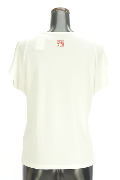 クリックで大画像表示 HIROKO KOSHINO(ヒロココシノ)の古着「アシメフレンチスリーブカットソー(カットソー・プルオーバー)」大画像2へ