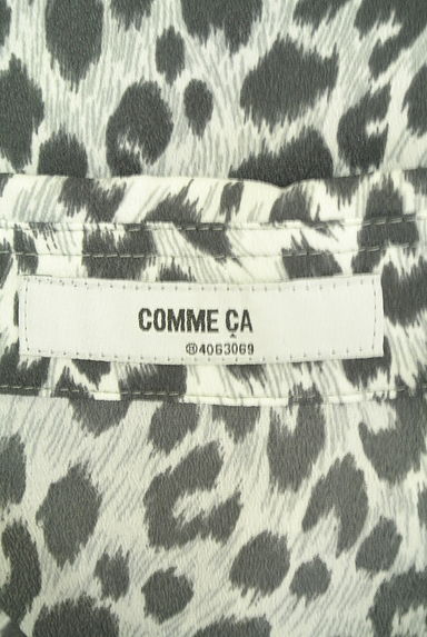 クリックで大画像表示 COMME CA(コムサ)の古着「ヒョウ柄シャツ(ブラウス)」大画像6へ