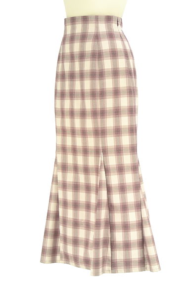 クリックで大画像表示 dazzlin(ダズリン)の古着「チェック柄マーメイドロングスカート(ロングスカート・マキシスカート)」大画像3へ