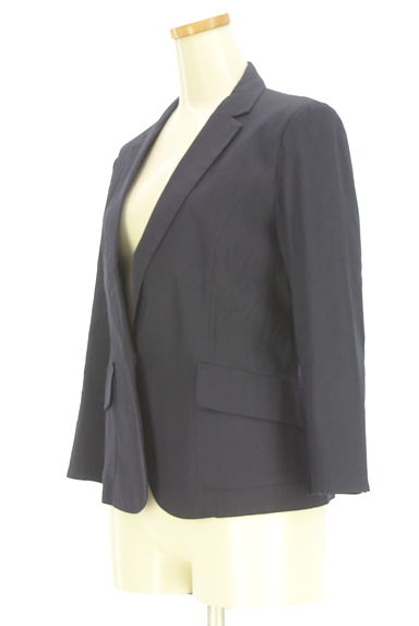 クリックで大画像表示 NARA CAMICIE(ナラカミーチェ)の古着「リネン混ワンボタンテーラードジャケット(ジャケット)」大画像3へ