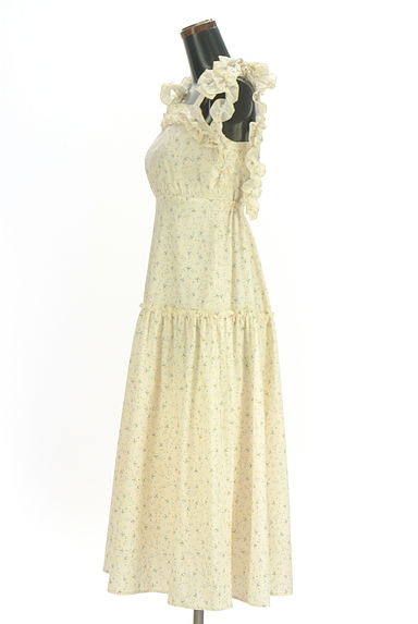 クリックで大画像表示 evelyn(エブリン)の古着「小花柄ティアードロングワンピース(キャミワンピース)」大画像3へ