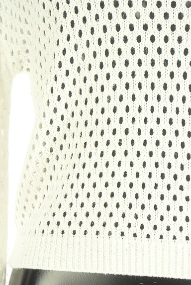 PROPORTION BODY DRESSING（プロポーションボディドレッシング）の古着「スパンコール混透かし編みニット（ニット）」大画像４へ