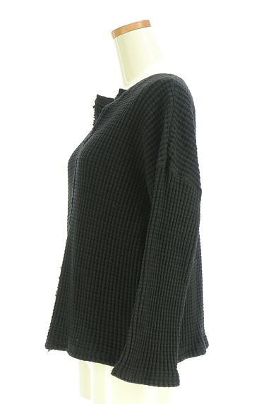 クリックで大画像表示 BABYLONE(バビロン)の古着「キーネックワッフルプルオーバー(ニット)」大画像3へ