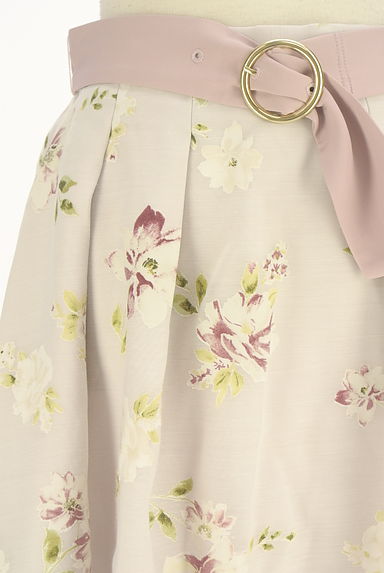 クリックで大画像表示 LAISSE PASSE(レッセパッセ)の古着「花柄タック膝下丈スカート(スカート)」大画像4へ