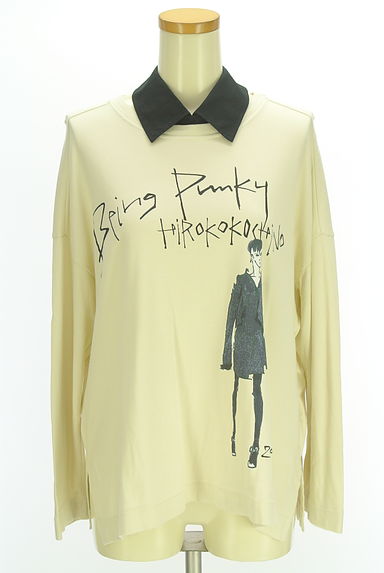 クリックで大画像表示 HIROKO KOSHINO(ヒロココシノ)の古着「HIROKO KOSHINO TRUNK 付け襟カットソー(Tシャツ)」大画像1へ