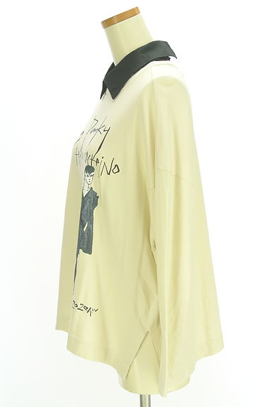 クリックで大画像表示 HIROKO KOSHINO(ヒロココシノ)の古着「HIROKO KOSHINO TRUNK 付け襟カットソー(Tシャツ)」大画像3へ