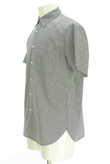 クリックで大画像表示 ROSSO(ロッソ)の古着「半袖ギンガムチェック柄シャツ(カジュアルシャツ)」大画像3へ