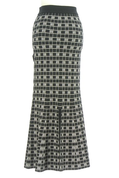 クリックで大画像表示 Darich(ダーリッチ)の古着「総柄ロングニットスカート(ロングスカート・マキシスカート)」大画像2へ