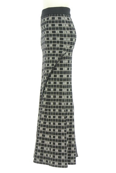 クリックで大画像表示 Darich(ダーリッチ)の古着「総柄ロングニットスカート(ロングスカート・マキシスカート)」大画像3へ