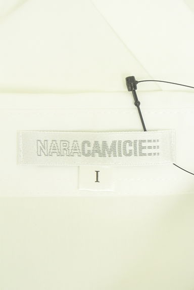クリックで大画像表示 NARA CAMICIE(ナラカミーチェ)の古着「半袖白シャツ(ブラウス)」大画像6へ