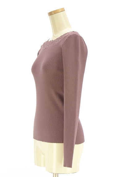 クリックで大画像表示 PROPORTION BODY DRESSING(プロポーションボディドレッシング)の古着「刺繍レース襟リブニットトップス(ニット)」大画像3へ