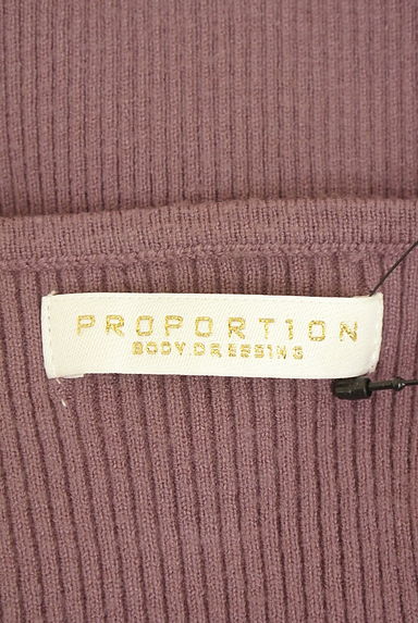 クリックで大画像表示 PROPORTION BODY DRESSING(プロポーションボディドレッシング)の古着「刺繍レース襟リブニットトップス(ニット)」大画像6へ