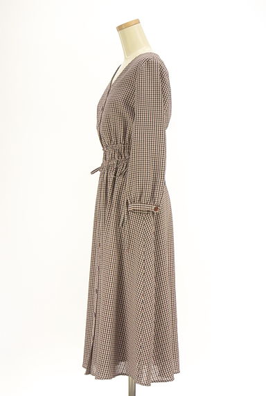 クリックで大画像表示 PROPORTION BODY DRESSING(プロポーションボディドレッシング)の古着「ガンクラブチェック柄ワンピース(ワンピース・チュニック)」大画像3へ