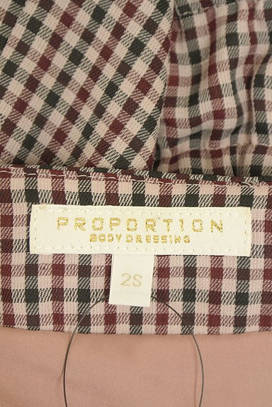 クリックで大画像表示 PROPORTION BODY DRESSING(プロポーションボディドレッシング)の古着「ガンクラブチェック柄ワンピース(ワンピース・チュニック)」大画像6へ