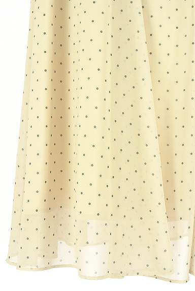 クリックで大画像表示 MICHEL KLEIN(ミッシェルクラン)の古着「ドット柄シフォンロングスカート(ロングスカート・マキシスカート)」大画像4へ