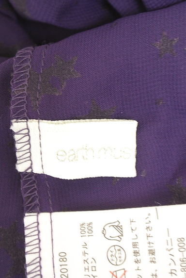 クリックで大画像表示 earth music&ecology(アースミュージック&エコロジー)の古着「星柄ノースリシフォンワンピース(ワンピース・チュニック)」大画像6へ