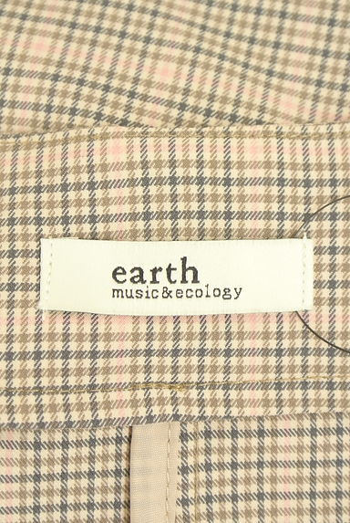 クリックで大画像表示 earth music&ecology(アースミュージック&エコロジー)の古着「チェック柄ロングジレ(ベスト・ジレ)」大画像6へ