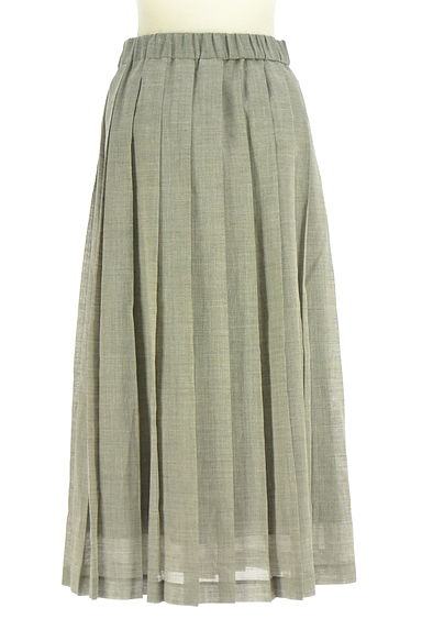 クリックで大画像表示 COMME CA(コムサ)の古着「KT KIYOKO TAKASE リネンプリーツスカート(ロングスカート・マキシスカート)」大画像2へ