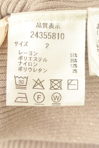 クリックで大画像表示 Apuweiser riche(アプワイザーリッシェ)の古着「ラメMIXタートルネックリブニットトップス(ニット)」大画像5へ
