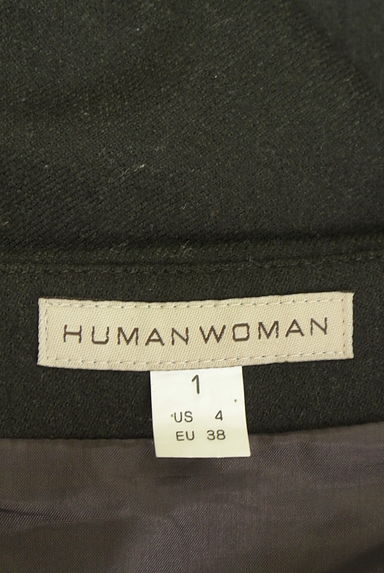 HUMAN WOMAN（ヒューマンウーマン）の古着「ダブルボタン膝丈フレアスカート（スカート）」大画像６へ