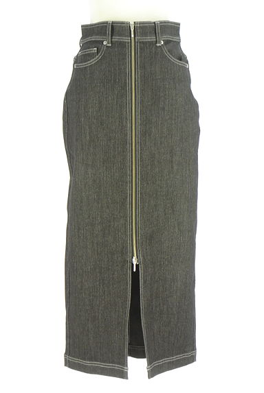 クリックで大画像表示 Stola.(ストラ)の古着「ジップアップラメデニムロングスカート(ロングスカート・マキシスカート)」大画像1へ