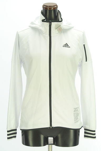 クリックで大画像表示 adidas(アディダス)の古着「モノトーンフーディジャージ(ジャージトップス)」大画像4へ