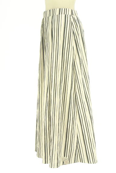 クリックで大画像表示 LAUTREAMONT(ロートレアモン)の古着「マルチストライプ柄ロングスカート(ロングスカート・マキシスカート)」大画像4へ