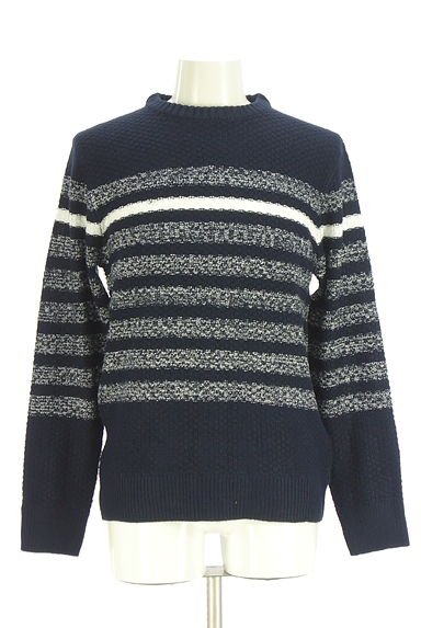 クリックで大画像表示 AZUL BY MOUSSY(アズールバイマウジー)の古着「ボーダーニット(ニット)」大画像1へ
