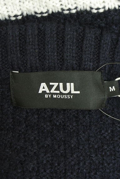 クリックで大画像表示 AZUL BY MOUSSY(アズールバイマウジー)の古着「ボーダーニット(ニット)」大画像6へ