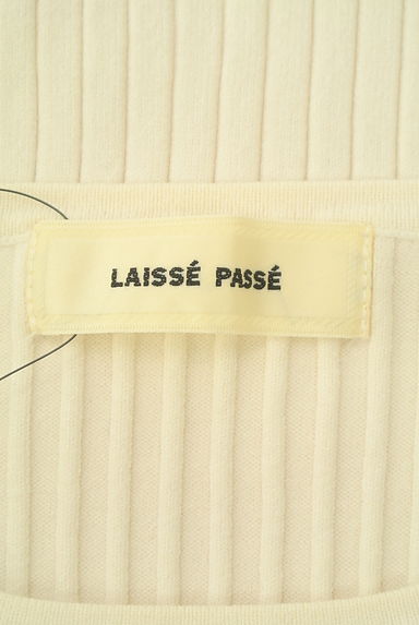 クリックで大画像表示 LAISSE PASSE(レッセパッセ)の古着「フラワー刺繍リブニットトップス(ニット)」大画像6へ
