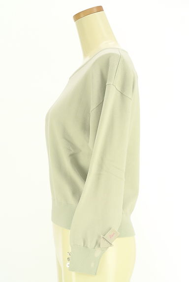 クリックで大画像表示 LAISSE PASSE(レッセパッセ)の古着「飾りボタン付きVネックニット(ニット)」大画像4へ